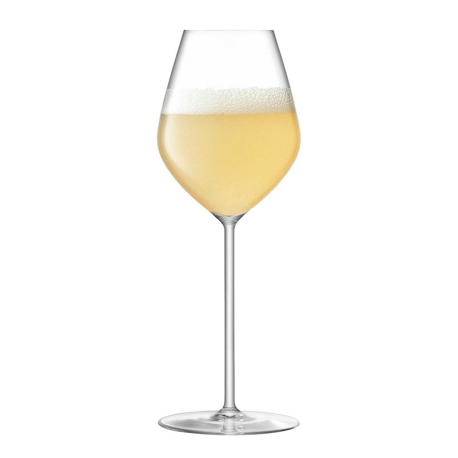 LSA Champagne Flutes & Saucers | Borough Champagne Tulip Glass - Set Of 4