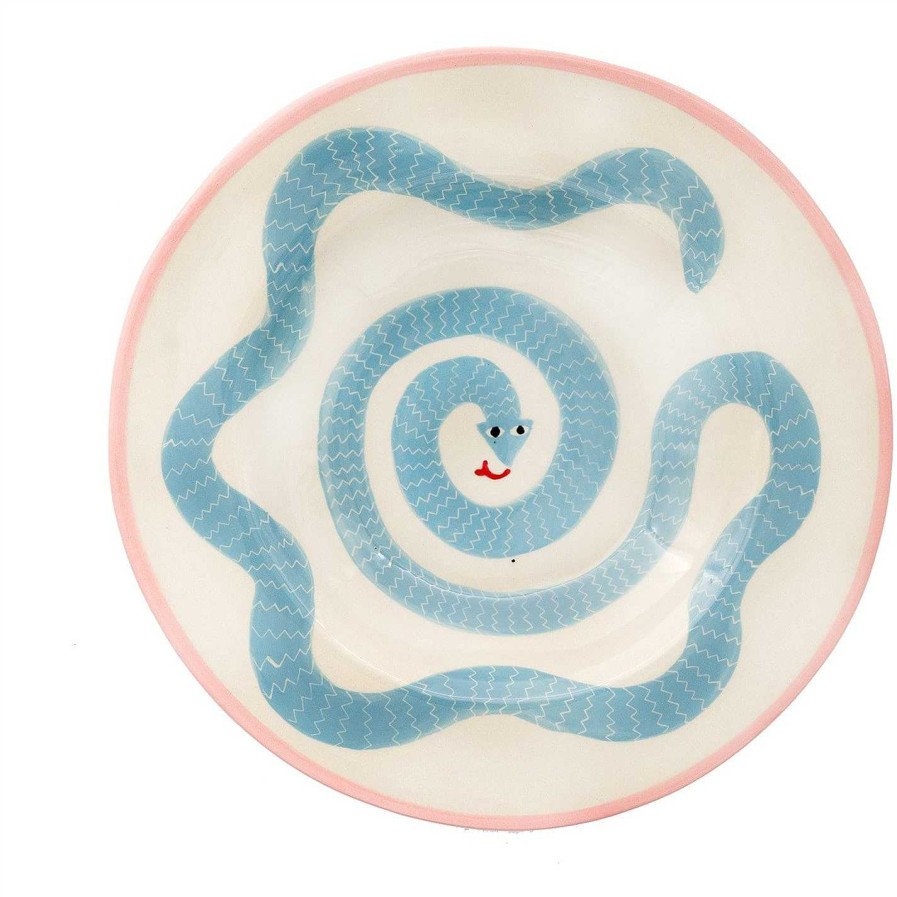 Laetitia Rouget Plates | Sneaky Snake Ceramic Dinner Plate - 26Cm