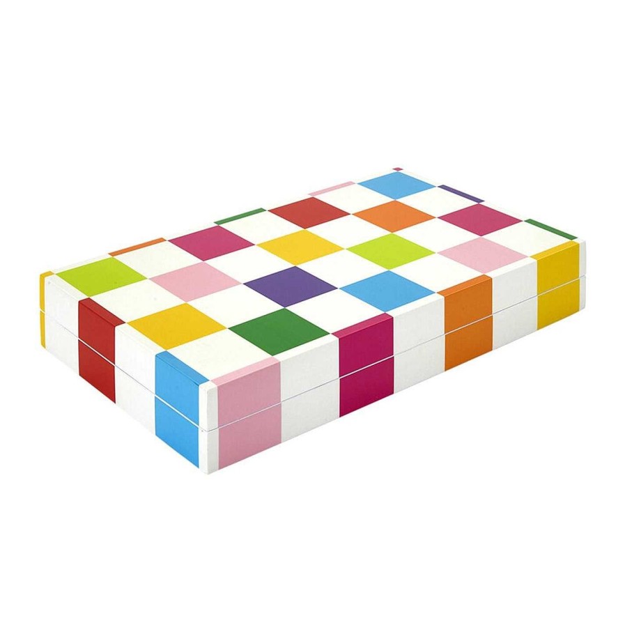 Jonathan Adler Board Games & Card Sets | Lacquer Checkerboard Backgammon Set - Multi