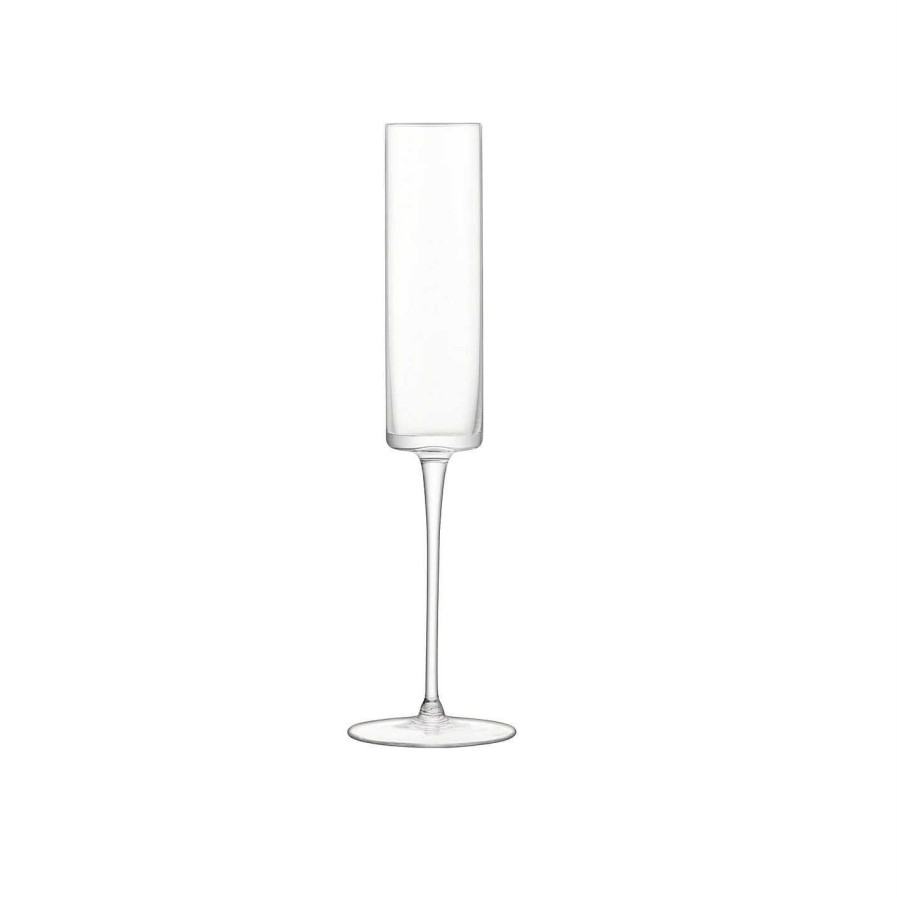 LSA Champagne Flutes & Saucers | Otis Champagne Flute - Clear