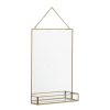 Nordal Mirrors | Square Mirror With Shelf