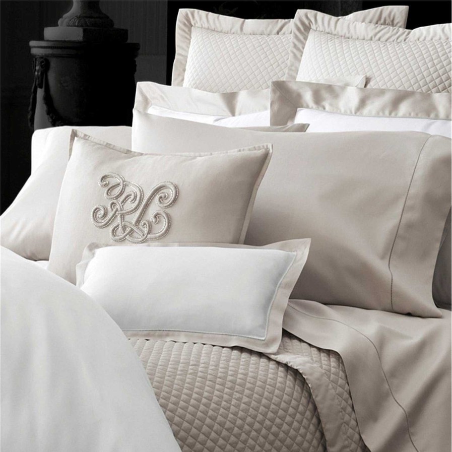 Ralph Lauren Home Pillowcases | Langdon Oxford Pillowcase - Silver