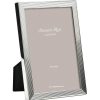 Addison Ross Photo Frames | Grooved Silver Frame