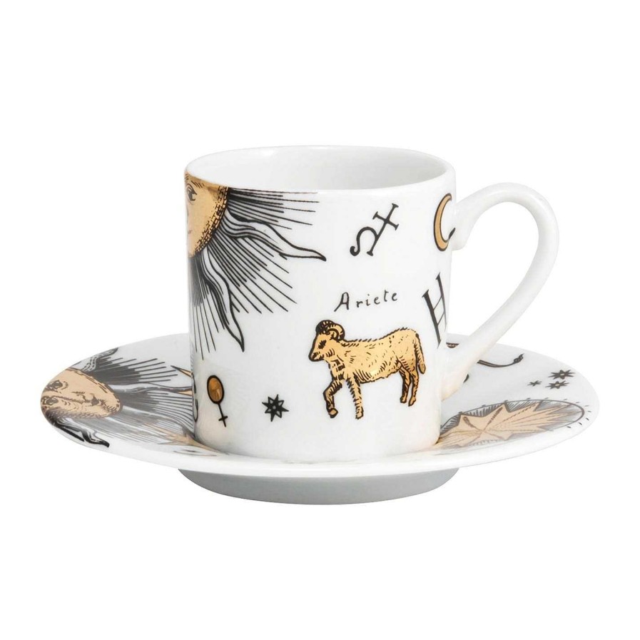 Fornasetti Luxury Gifts | Astronomici Espresso Cup And Saucer