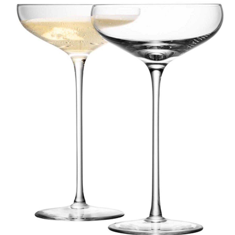 LSA Champagne Flutes & Saucers | Wine Champagne Saucers