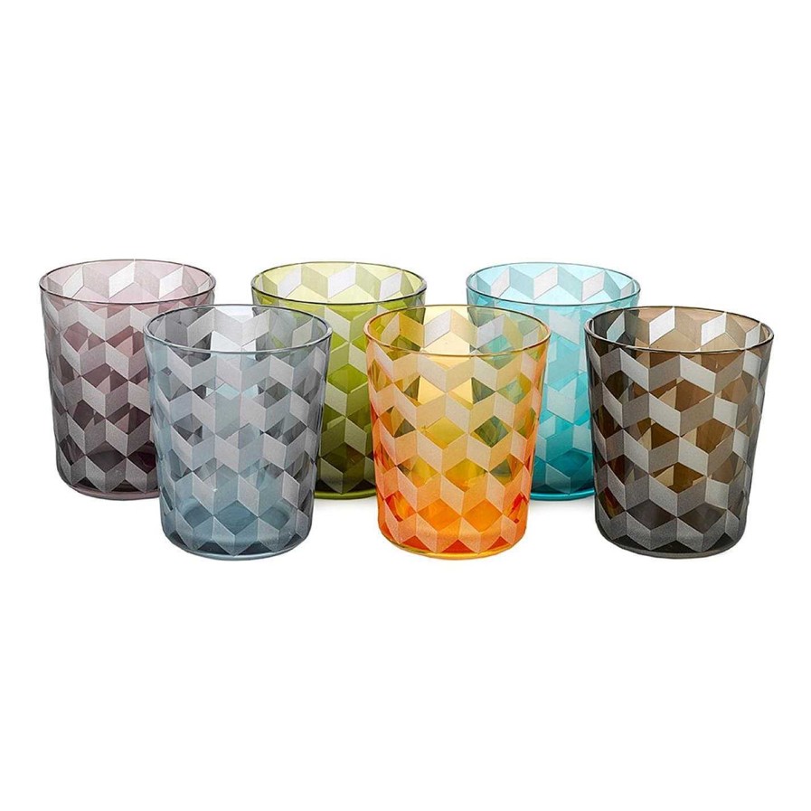 Pols Potten Tumblers & Highballs | Tumbler Blocks - Multicoloured - Set Of 6