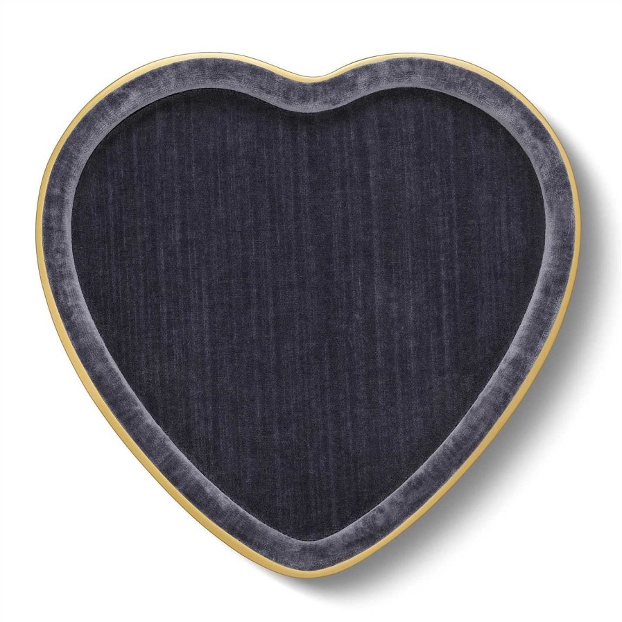 AERIN Trinket Trays | Valentina Velvet Heart Tray