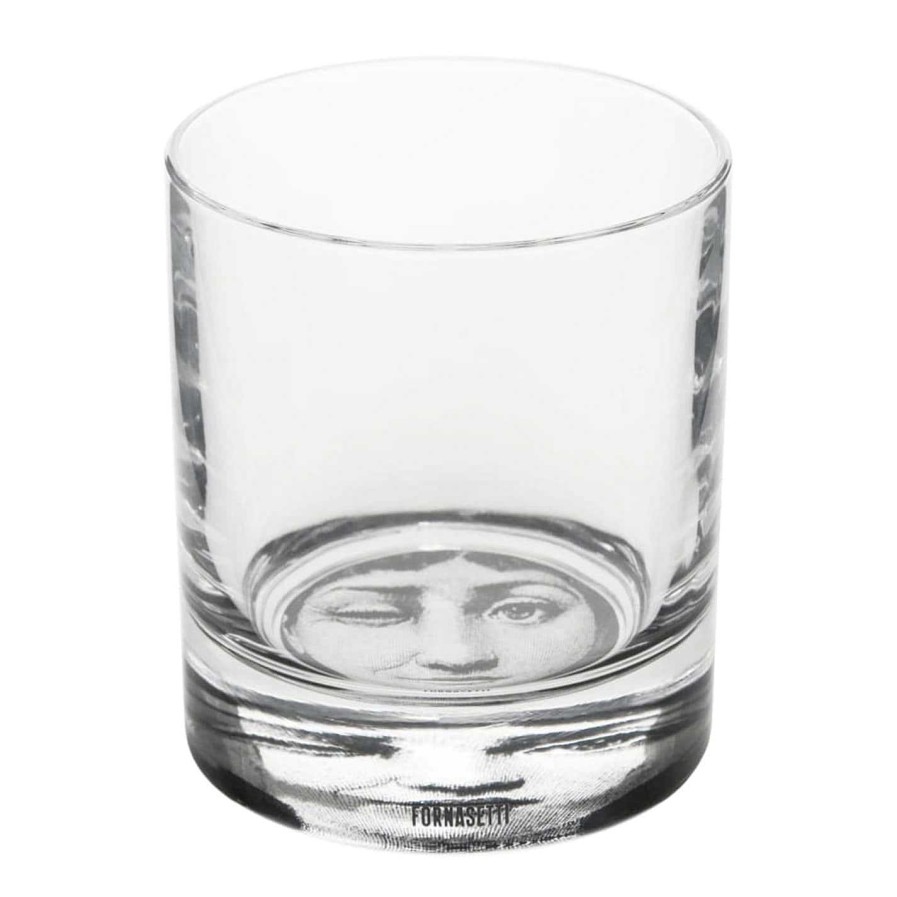 Fornasetti Cocktail Glasses | Tema E Variazioni Drinking Glass - Set Of 2 Black & White