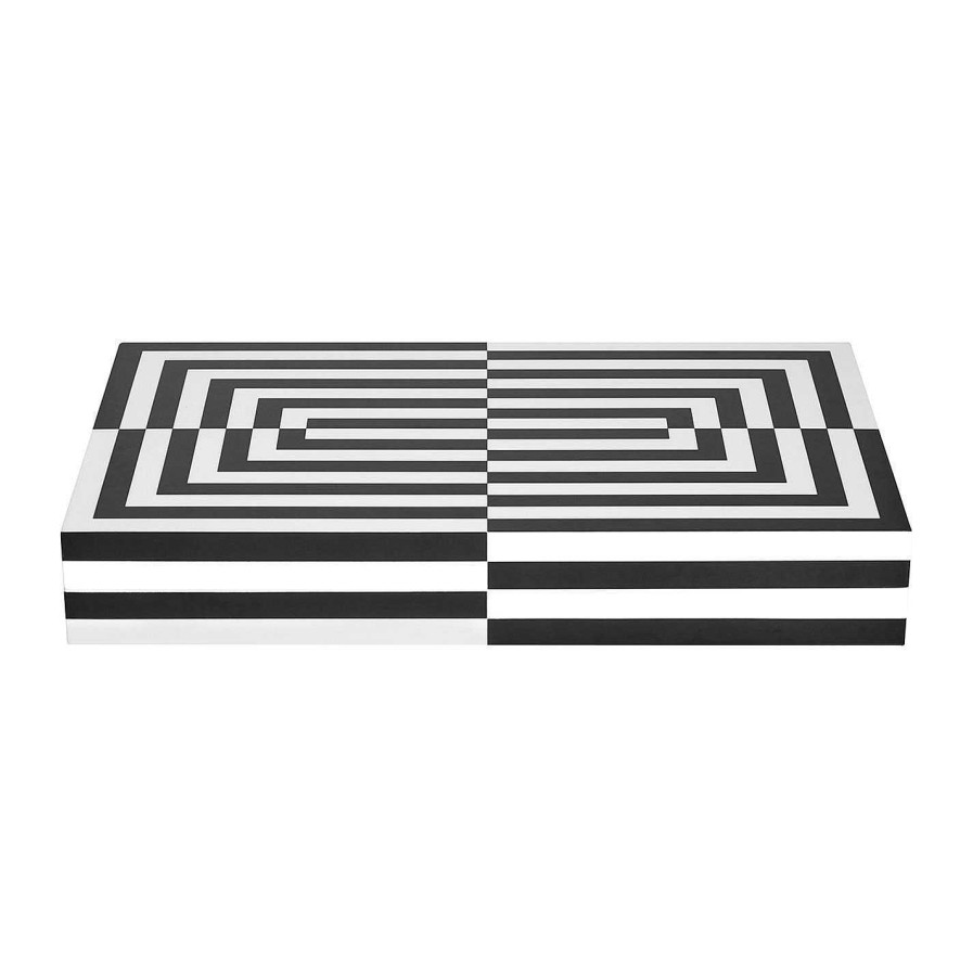 Jonathan Adler Board Games & Card Sets | Op Art Backgammon Set - Black/White