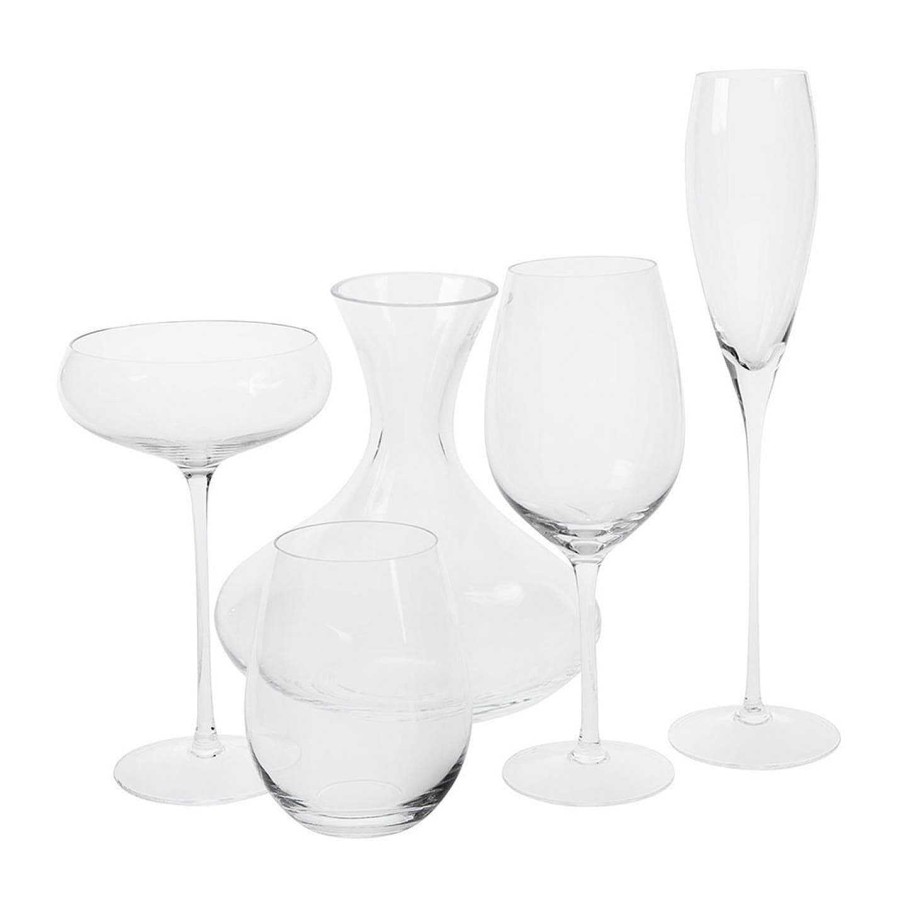 LSA Champagne Flutes & Saucers | Wine Prosecco Glass