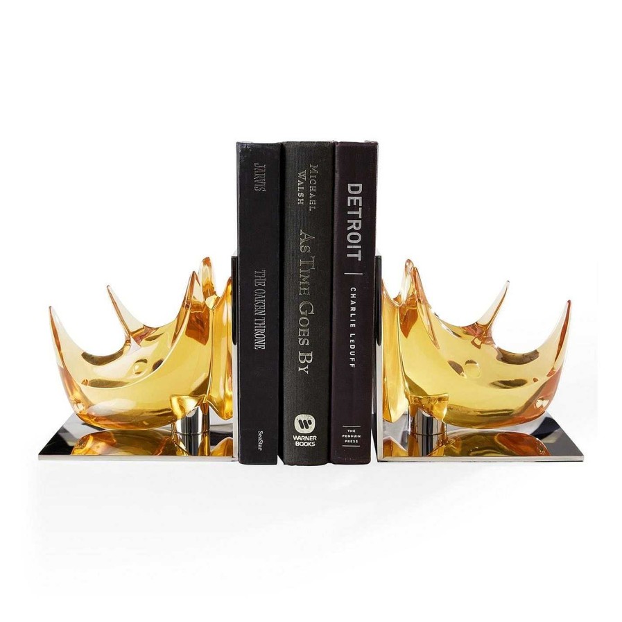 Jonathan Adler Bookends | Rhino Bookend Set