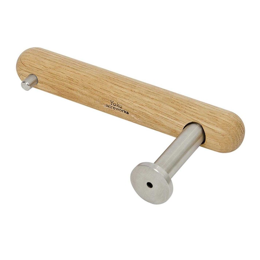 Wireworks Toilet Roll Holders | Yoku Toilet Roll Holder - Natural Oak