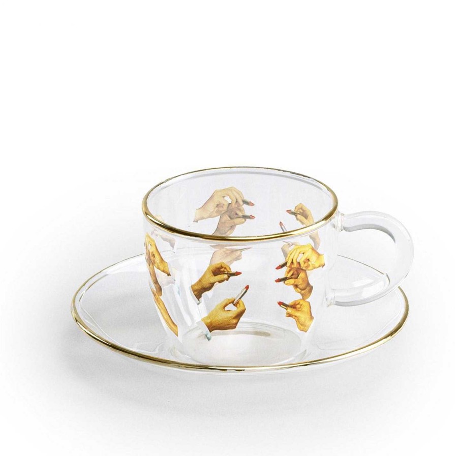 Seletti wears Toiletpaper Tea & Coffee | Toiletpaper Glass Coffee Set