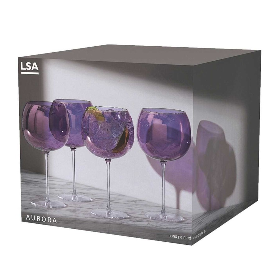 LSA Cocktail Glasses | Aurora Balloon Glass - Set Of 4