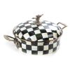 MacKenzie-Childs Pots & Pans | Courtly Check Enamel Casserole Dish