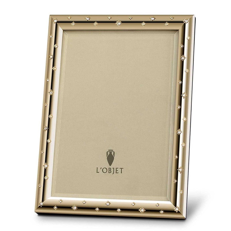 LObjet Photo Frames | Stars Photo Frame - Platinum / And White Crystals