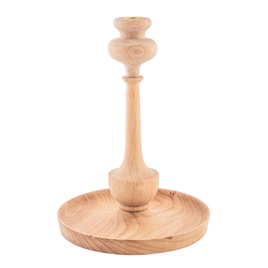 Sir Madam Candle Holders & Accessories | Kana Candlestick Holder - Wood