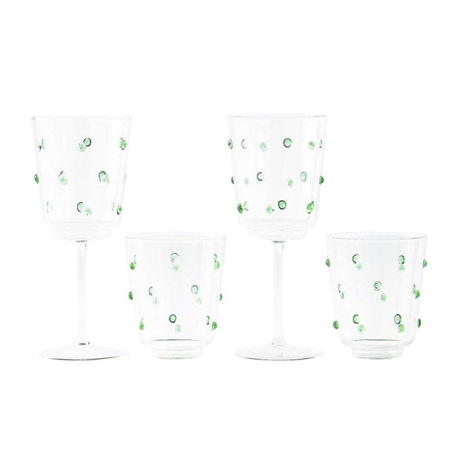 Pols Potten Wine Glasses | Nob Wine Glass - Set Of 2