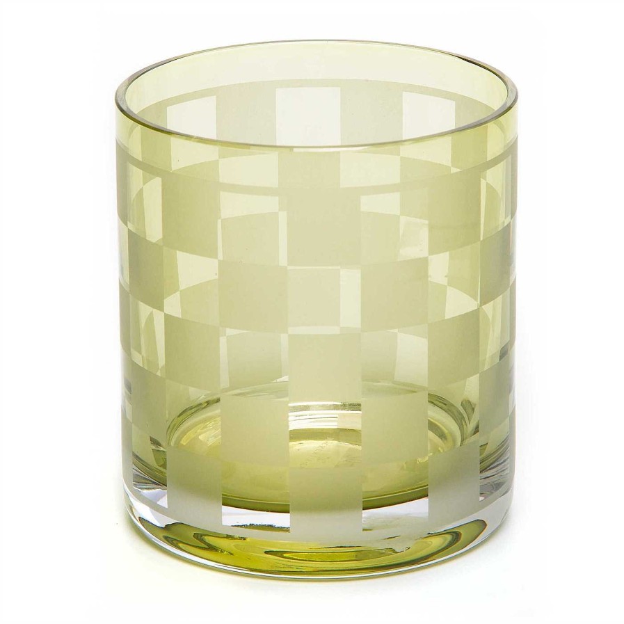 MacKenzie-Childs Tumblers & Highballs | Dashing Check Tumbler - Set Of 4