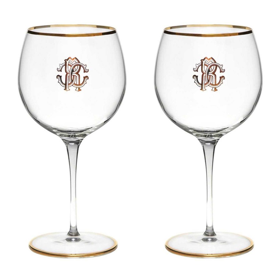 Roberto Cavalli Home Wine Glasses | S2Monogramlwgl00