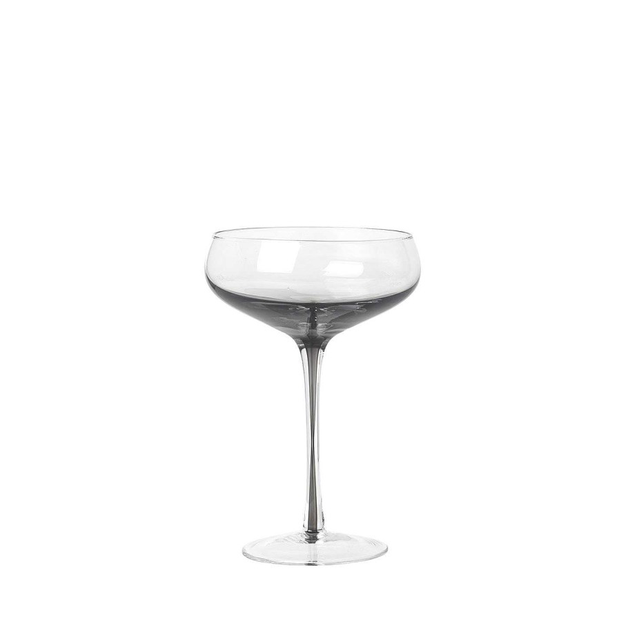 Broste Copenhagen Cocktail Glasses | Smoke Cocktail Glass - Set Of 4