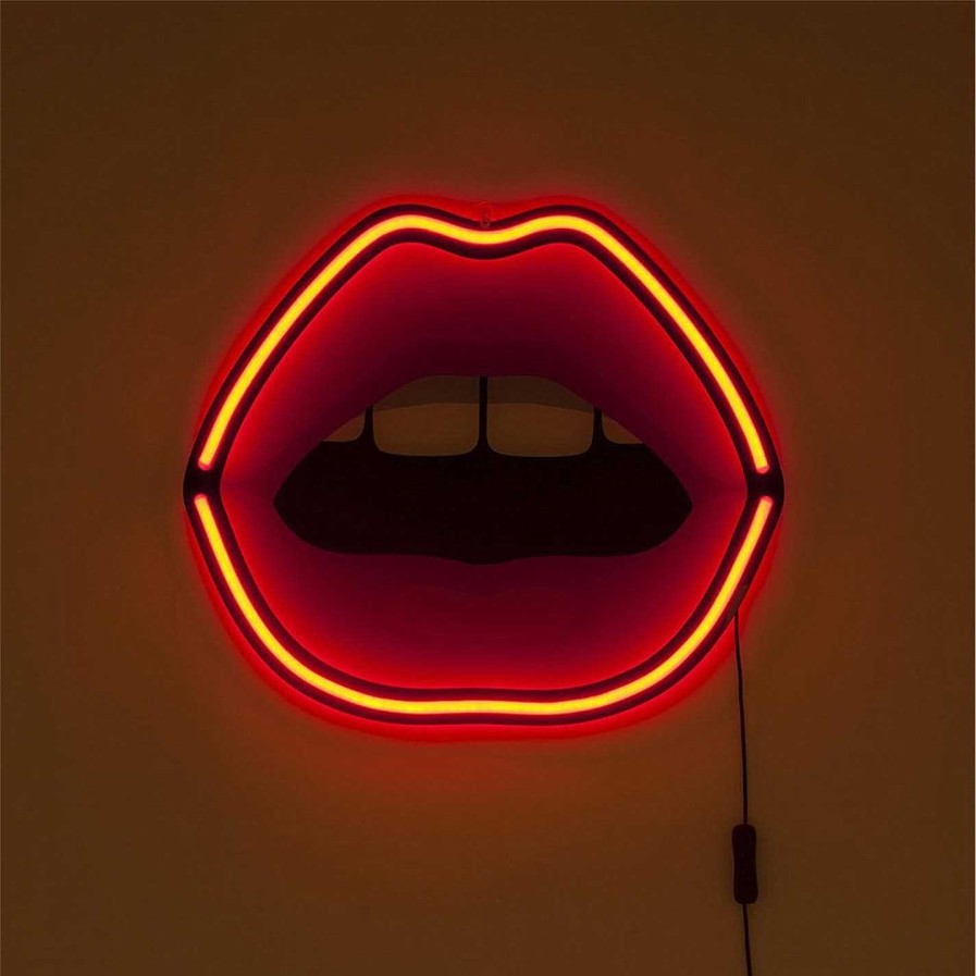 Seletti Unusual Gifts | Studio Job Blow Neon Wall Light - Mouth