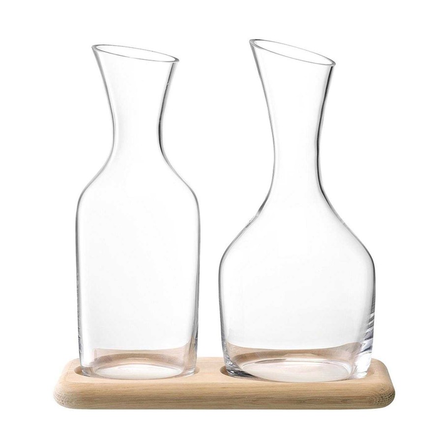 LSA Decanters & Carafes | Water/Wine Carafe And Oak Base