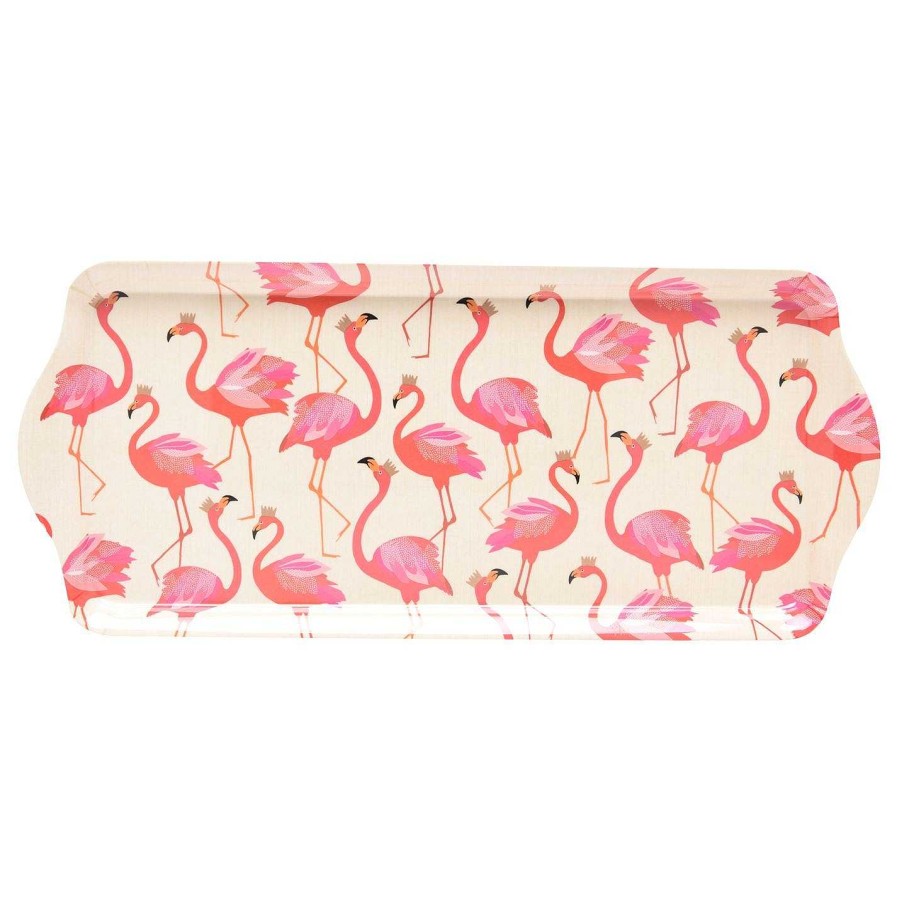 Sara Miller Trays | Sara Miller Flamingo Sandwich Tray