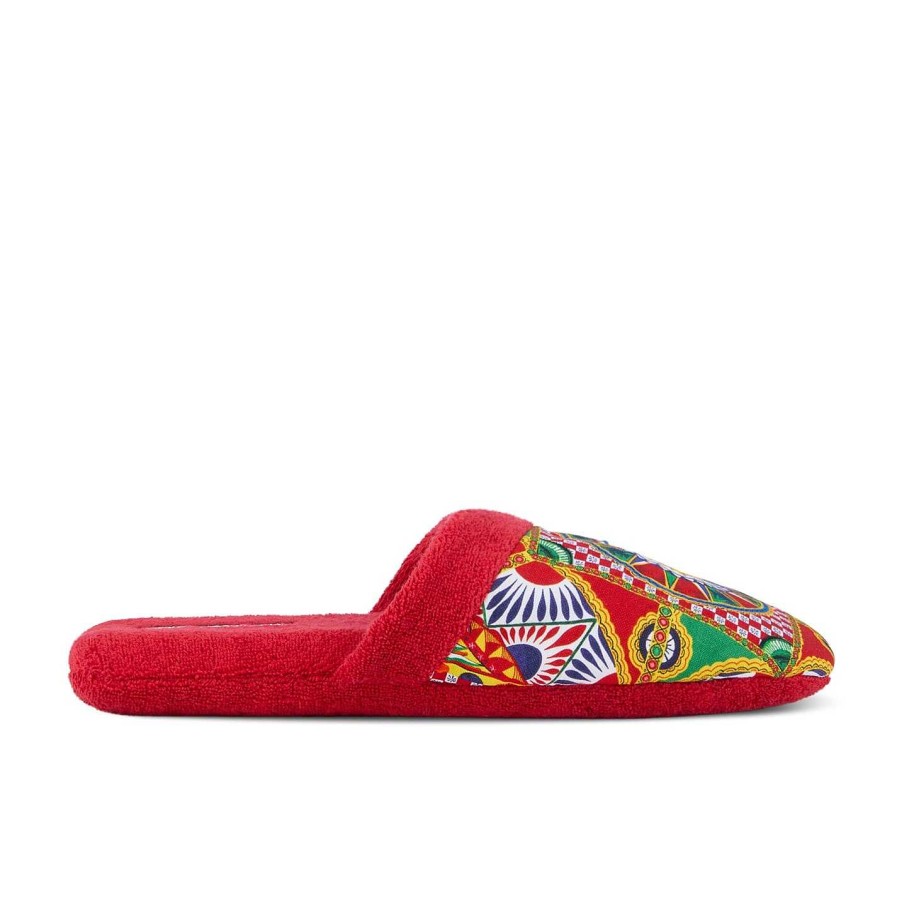 Dolce and Gabbana Casa Wellbeing Gifts | Carretto Slippers Red