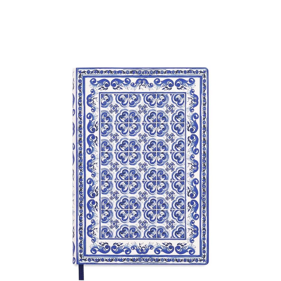 Dolce and Gabbana Casa Home Office Accessories | Blu Mediterraneo Notebook - Medium