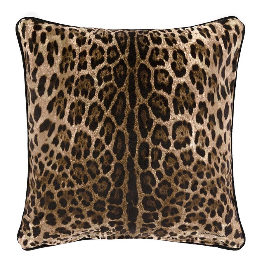 Dolce and Gabbana Casa Cushions | Leopard Velvet Cushion - 60X60Cm