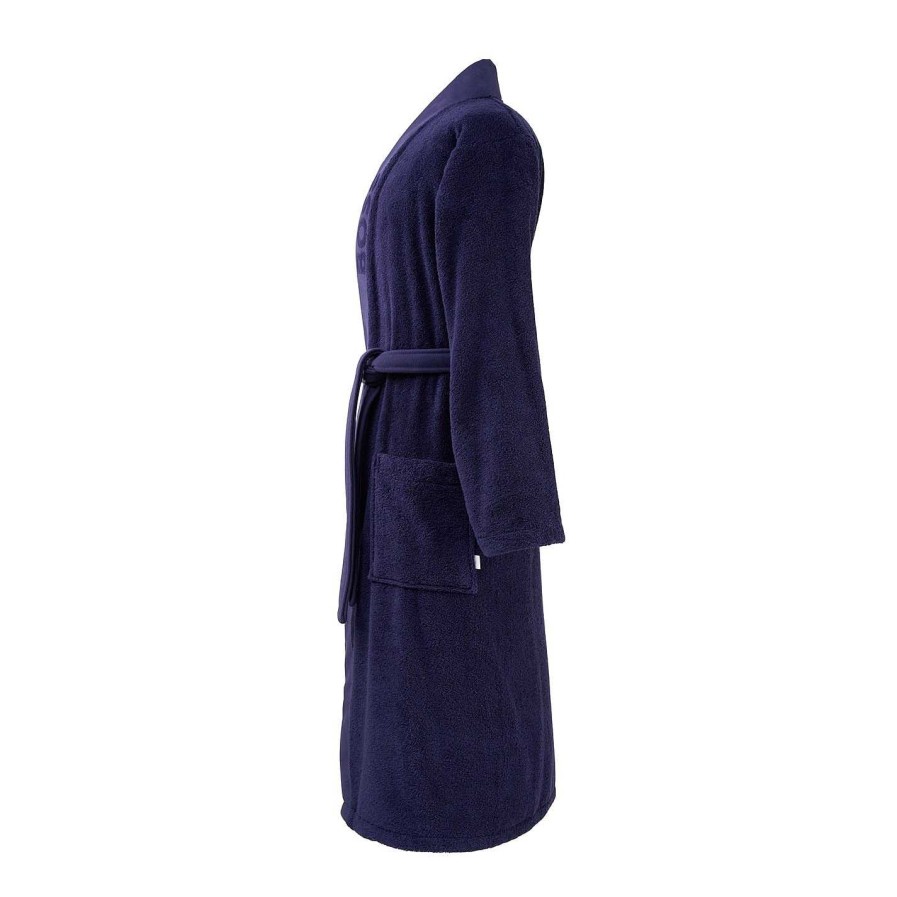 Boss Bathrobes & Dressing Gowns | Plain Kimono Navy