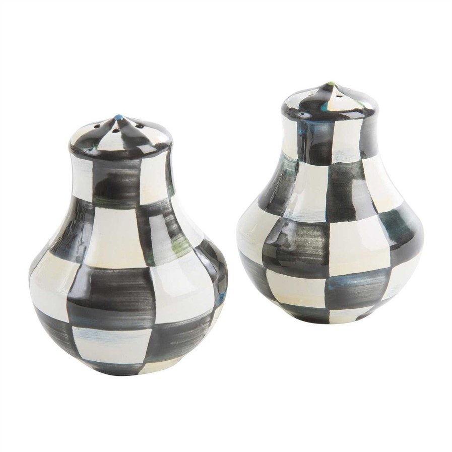 MacKenzie-Childs Salt & Pepper | Courtly Check Enamel Salt And Pepper Shakers