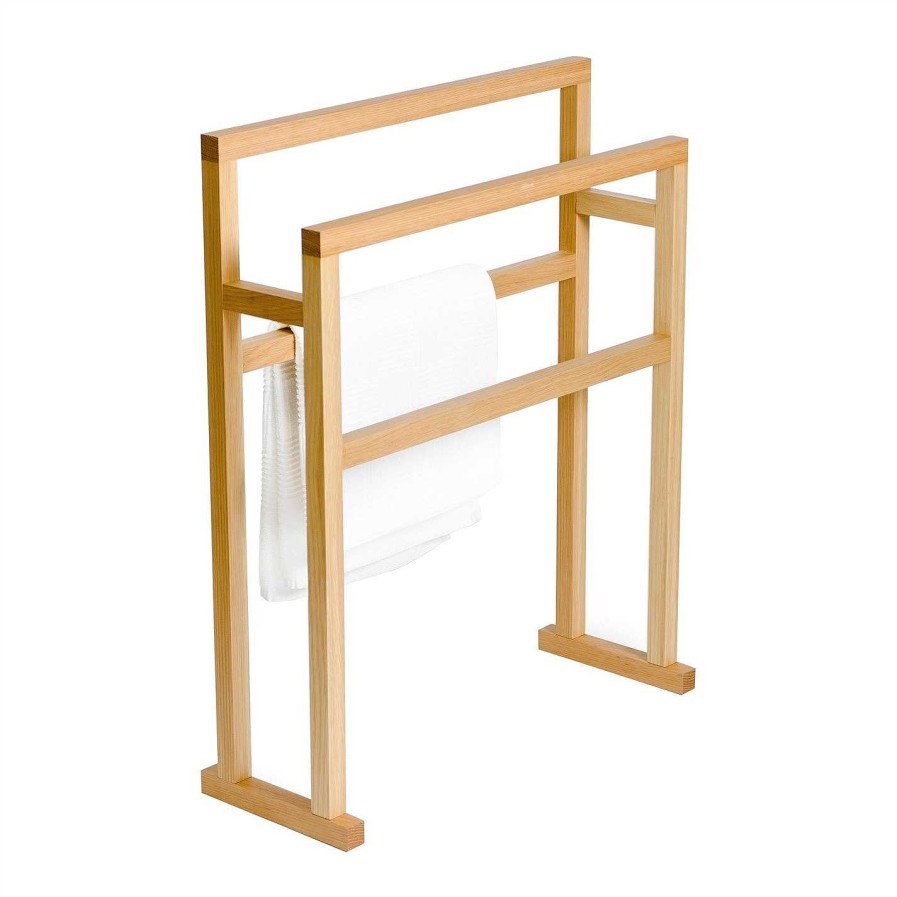 Wireworks Towel Rails & Racks | Towel Rail - Oak