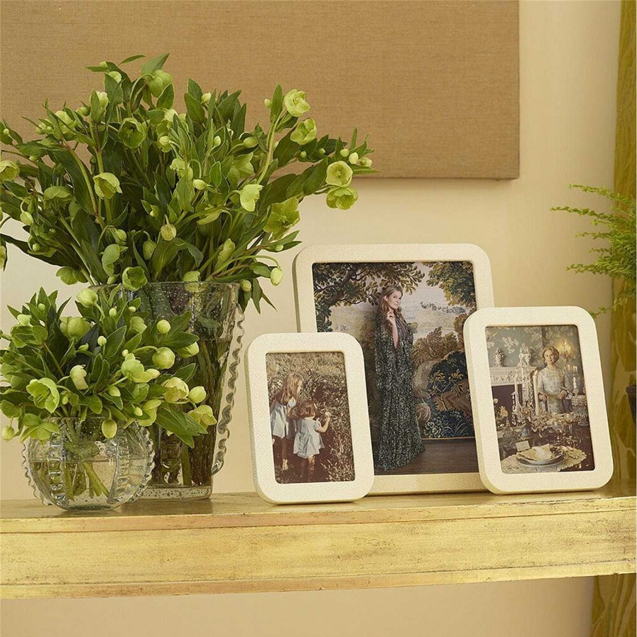 AERIN Photo Frames | Cream Modern Shagreen Frame