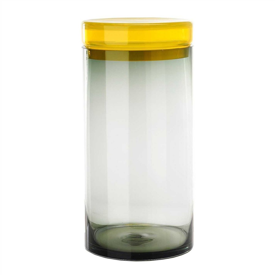 Pols Potten Jars & Canisters | Multicoloured Storage Jar With Lid - Set Of 3