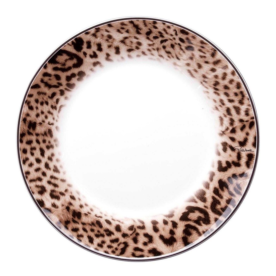 Roberto Cavalli Home Plates | Cavalli Jaguar Dessert Plates - Set Of 6