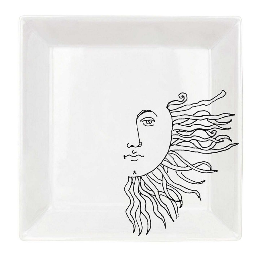 Fornasetti Trinket Trays | Solitario Corner Square Plate