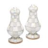 MacKenzie-Childs Salt & Pepper | Sterling Check Large Salt & Pepper Shakers