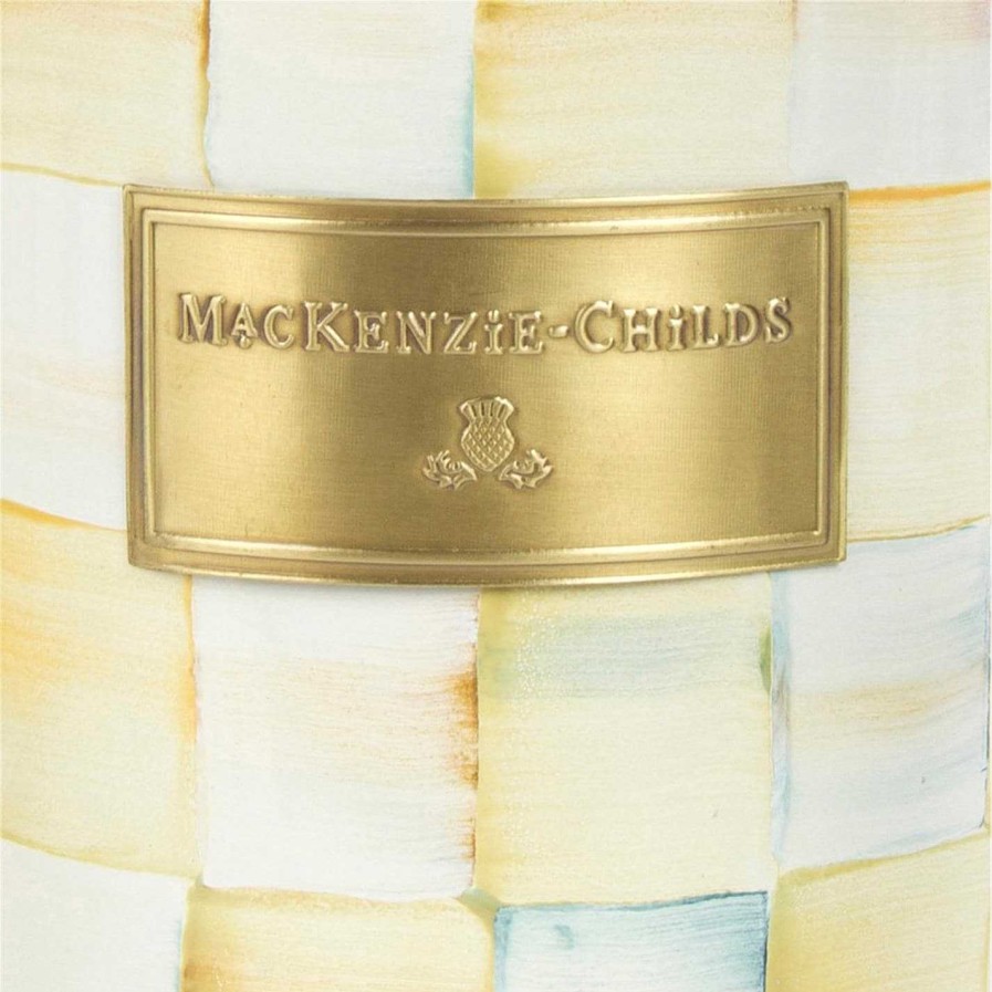 MacKenzie-Childs Jars & Canisters | Parchment Check Enamel Canister