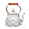 MacKenzie-Childs Housewarming | Sterling Check Enamel Tea Kettle