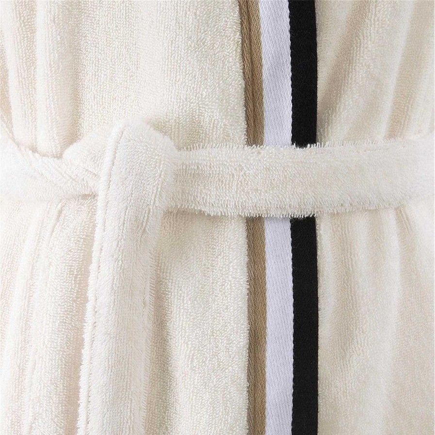 Boss Bathrobes & Dressing Gowns | Iconic Stripe Organic Cotton Robe