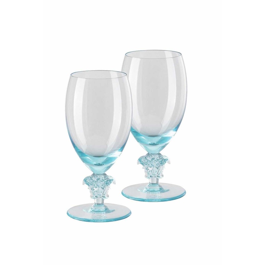 Versace Home Wine Glasses | Medusa Lumiere White Wine Glass - Set Of 2