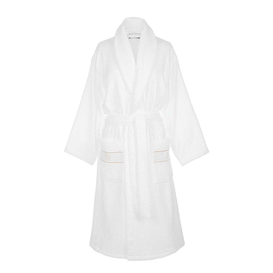 Roberto Cavalli Home Bathrobes & Dressing Gowns | Gold Shawl Bathrobe