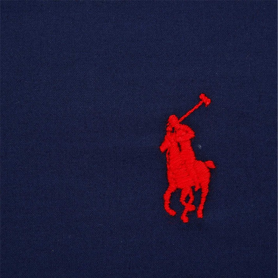 Ralph Lauren Home Flat & Fitted Bed Sheets | Polo Player Flat Sheet - Navy