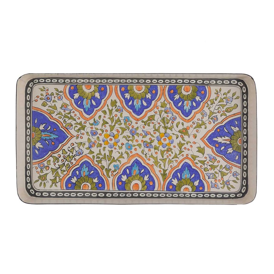 Les Ottomans Trinket Trays | Persia Hand-Painted Iron Tray