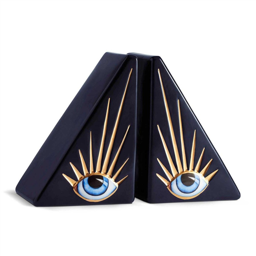 LObjet Bookends | Lito Eye Bookend - Blue And Gold