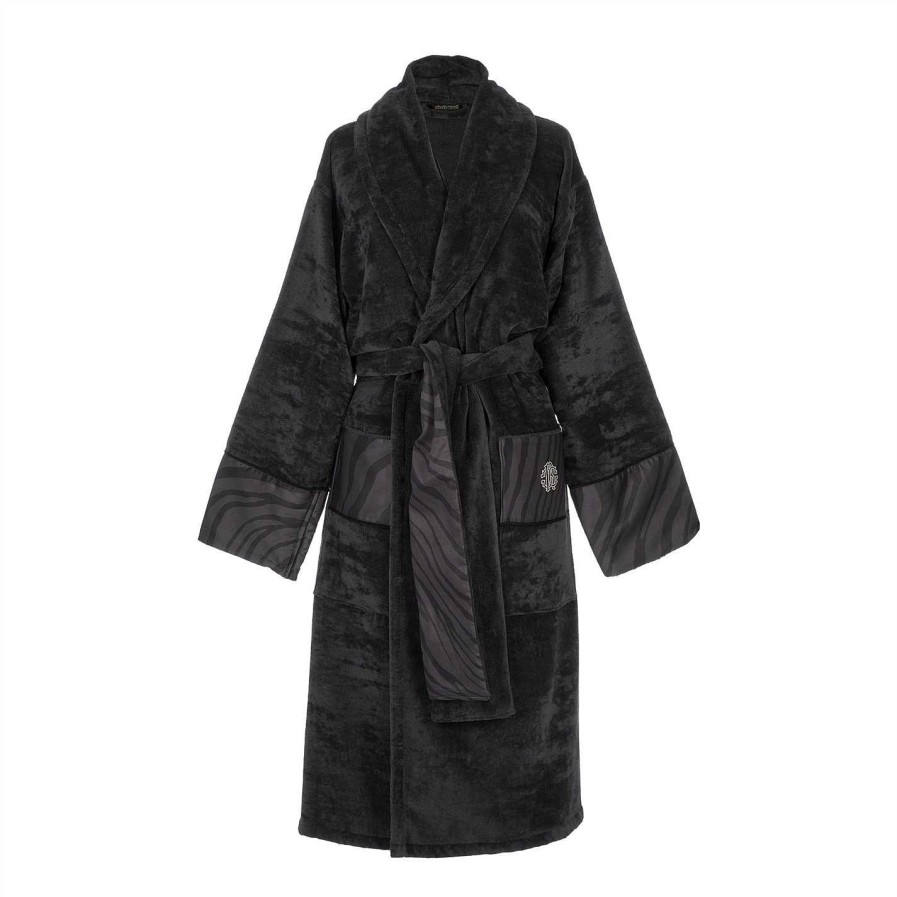 Roberto Cavalli Home Bathrobes & Dressing Gowns | Macro Zebrage Bathrobe