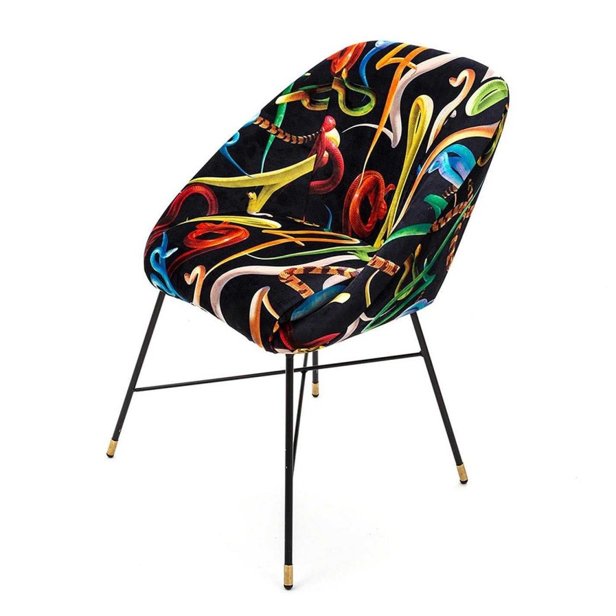 Seletti wears Toiletpaper Accent Chairs | Toiletpaper Upholstered Padded Chair