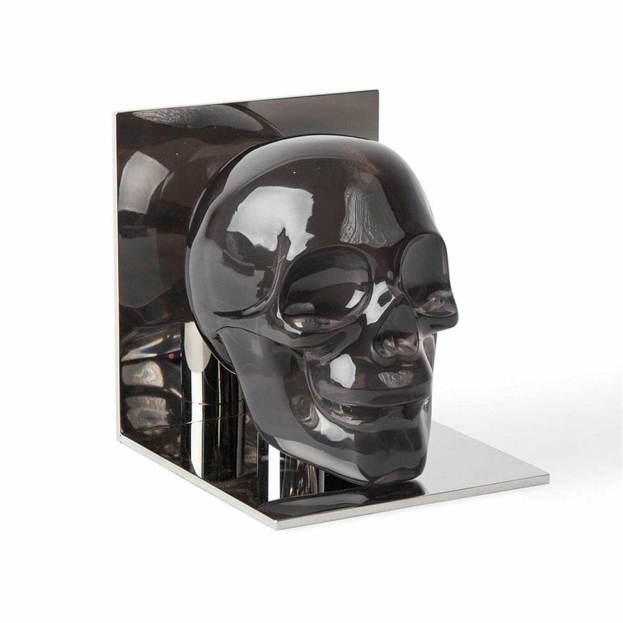 Jonathan Adler Bookends | Acrylic Skull Bookend - Set Of 2